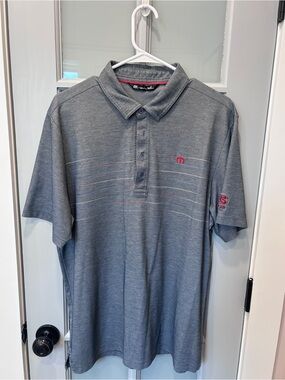 Men's Gray Short-Sleeve Polo Shirt by
